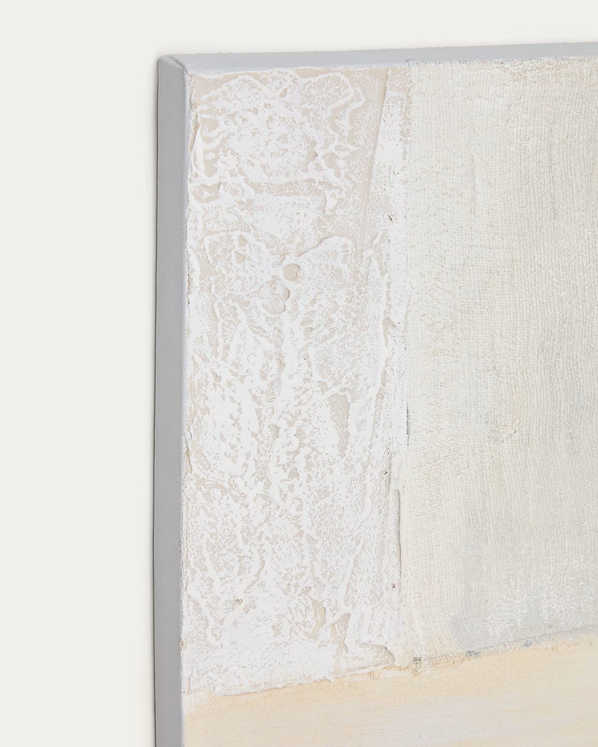Pineda abstract canvas in white 95x95cm