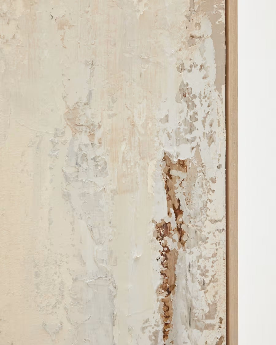 Silpa Abstract Painting in Light Beige 200 x 120 cm