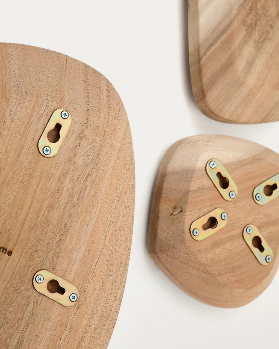 Selem Set of 4 Mungur Wood Wall Panels