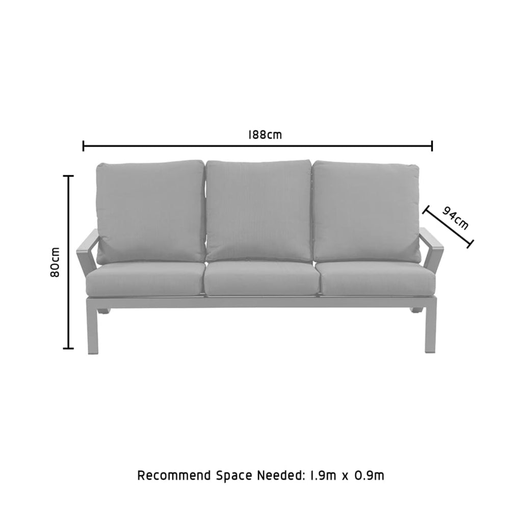 Destino 3-Seater Sofa Light Taupe