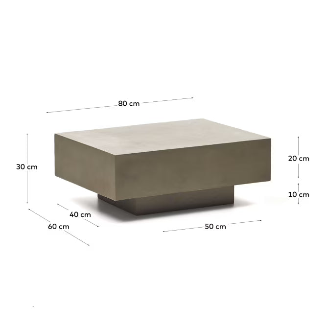 Rustella cement coffee table