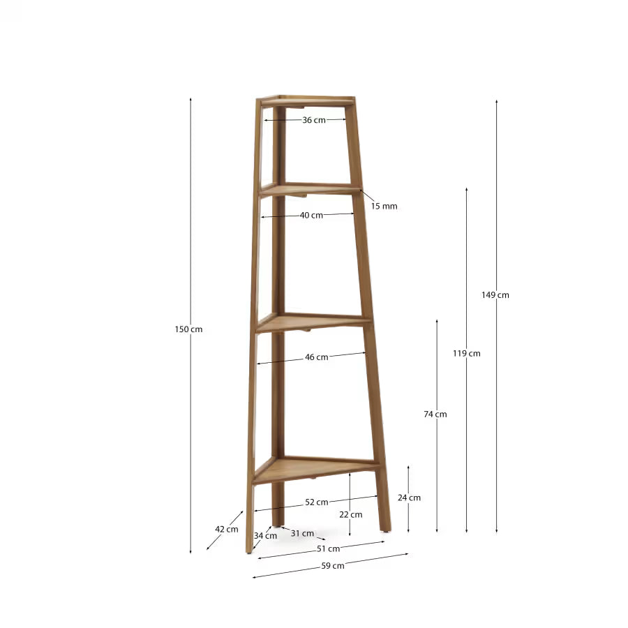 Victora Outdoor Shelving Unit 42x150cm.