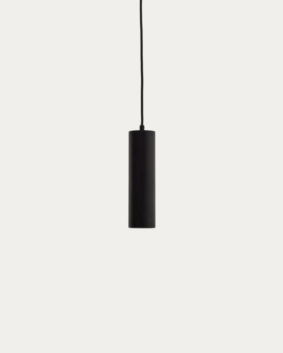 Andia aluminium ceiling lamp with black painted finish
