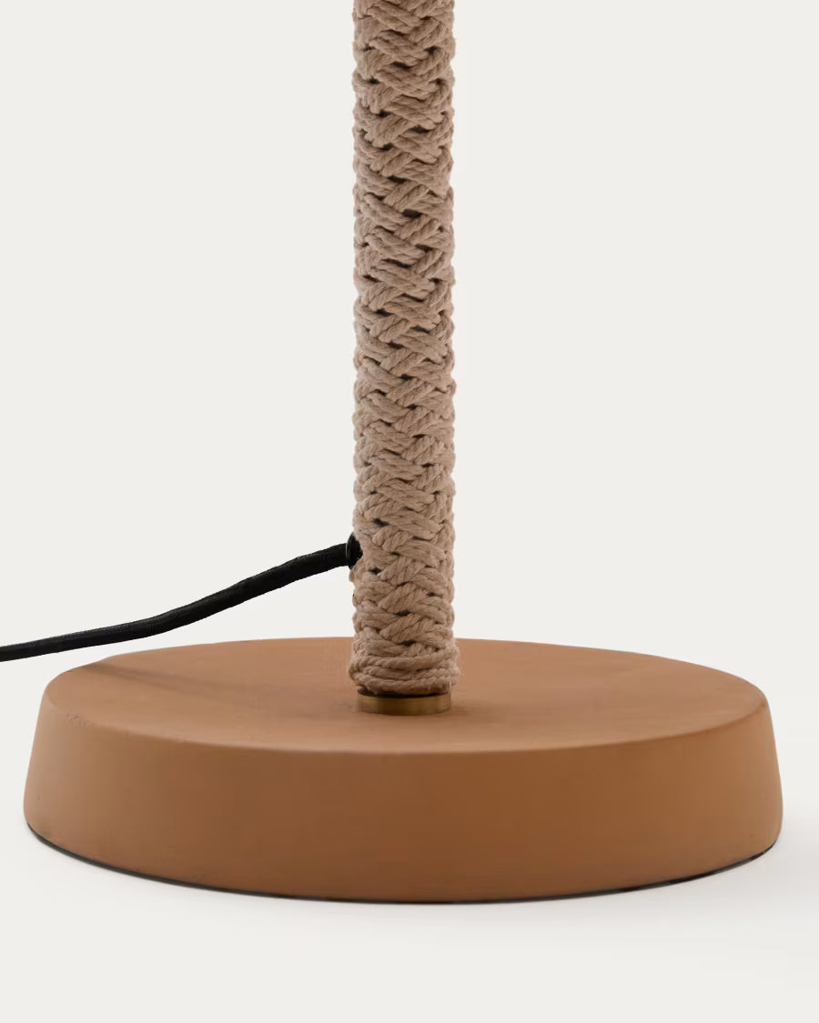 Arinda terracotta table lamp