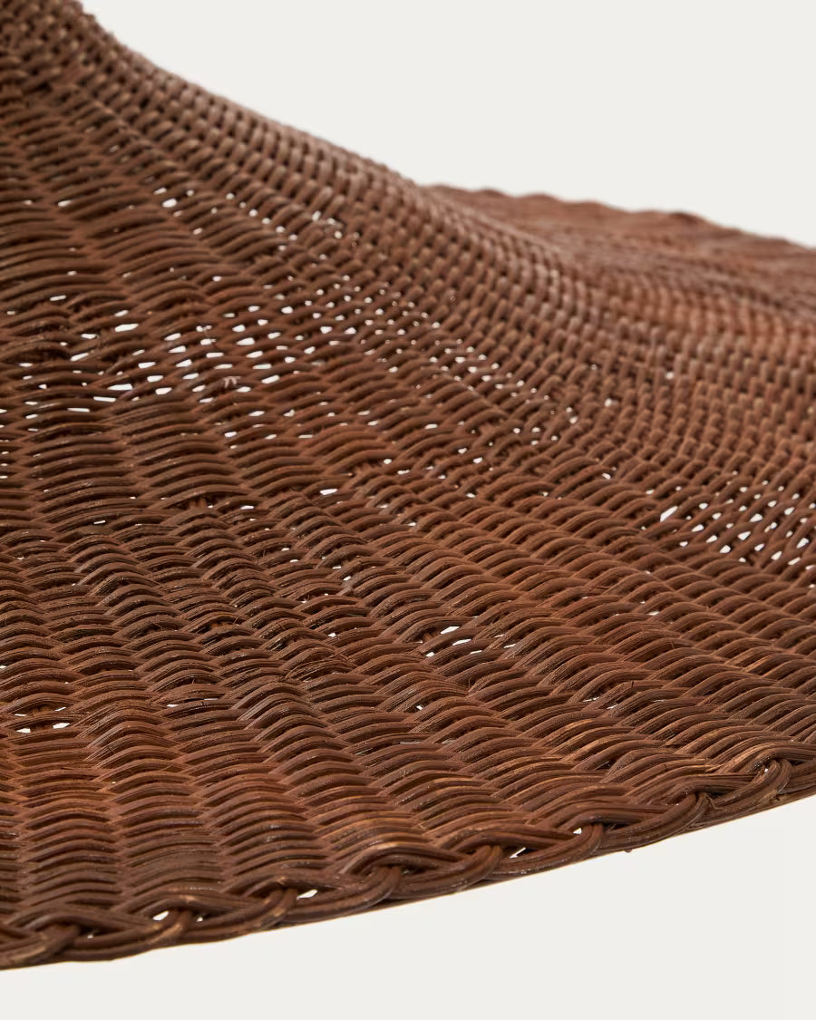 Bladia rattan ceiling lamp shade with brown finish ?90cm