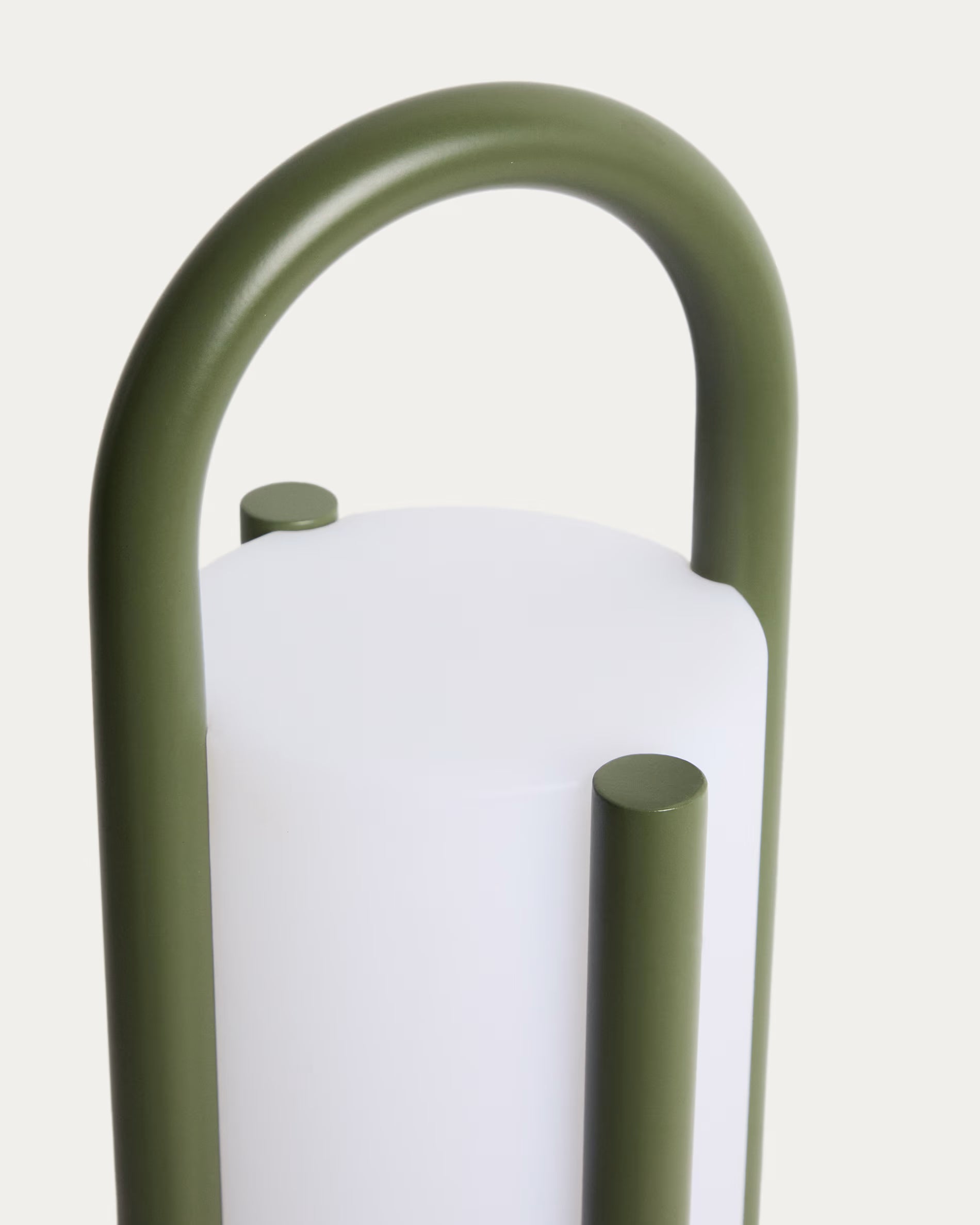 Leros large portable table lamp in green