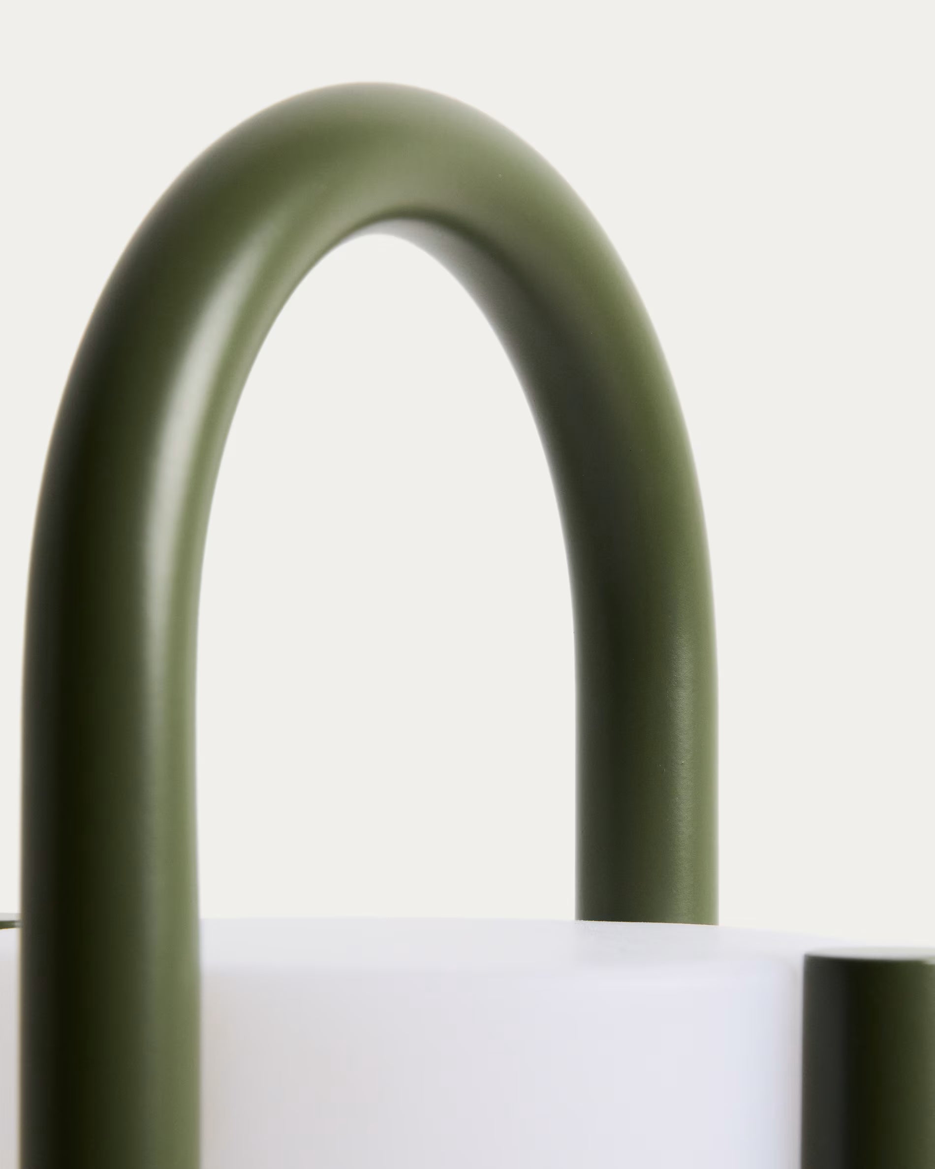 Leros large portable table lamp in green