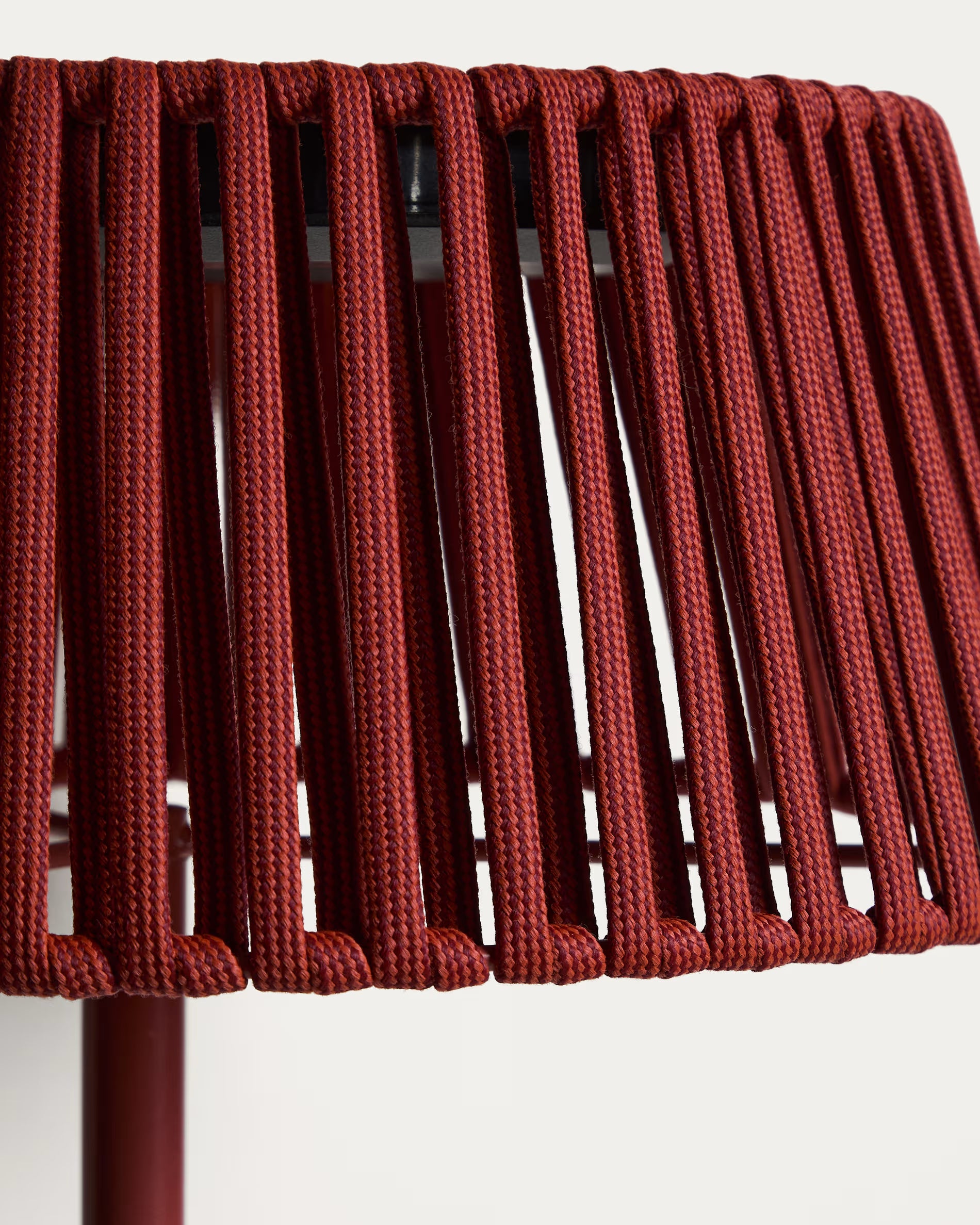 Aldet outdoor solar floor lamp in terracotta Ø46cm.