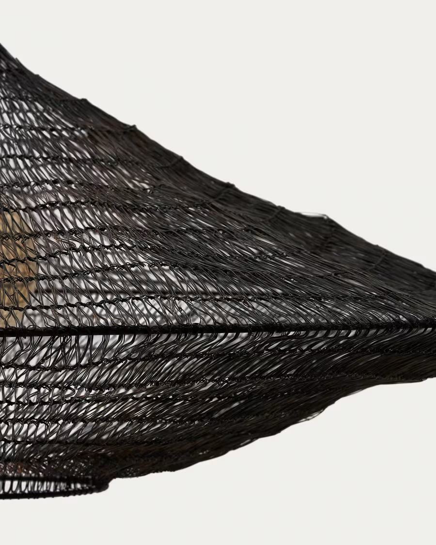 Metal Makai ceiling lamp with black finish ? 87 cm