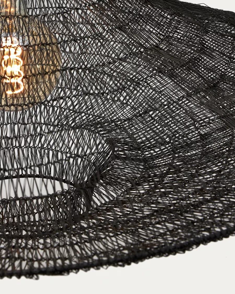 Metal Makai ceiling lamp with black finish ? 87 cm