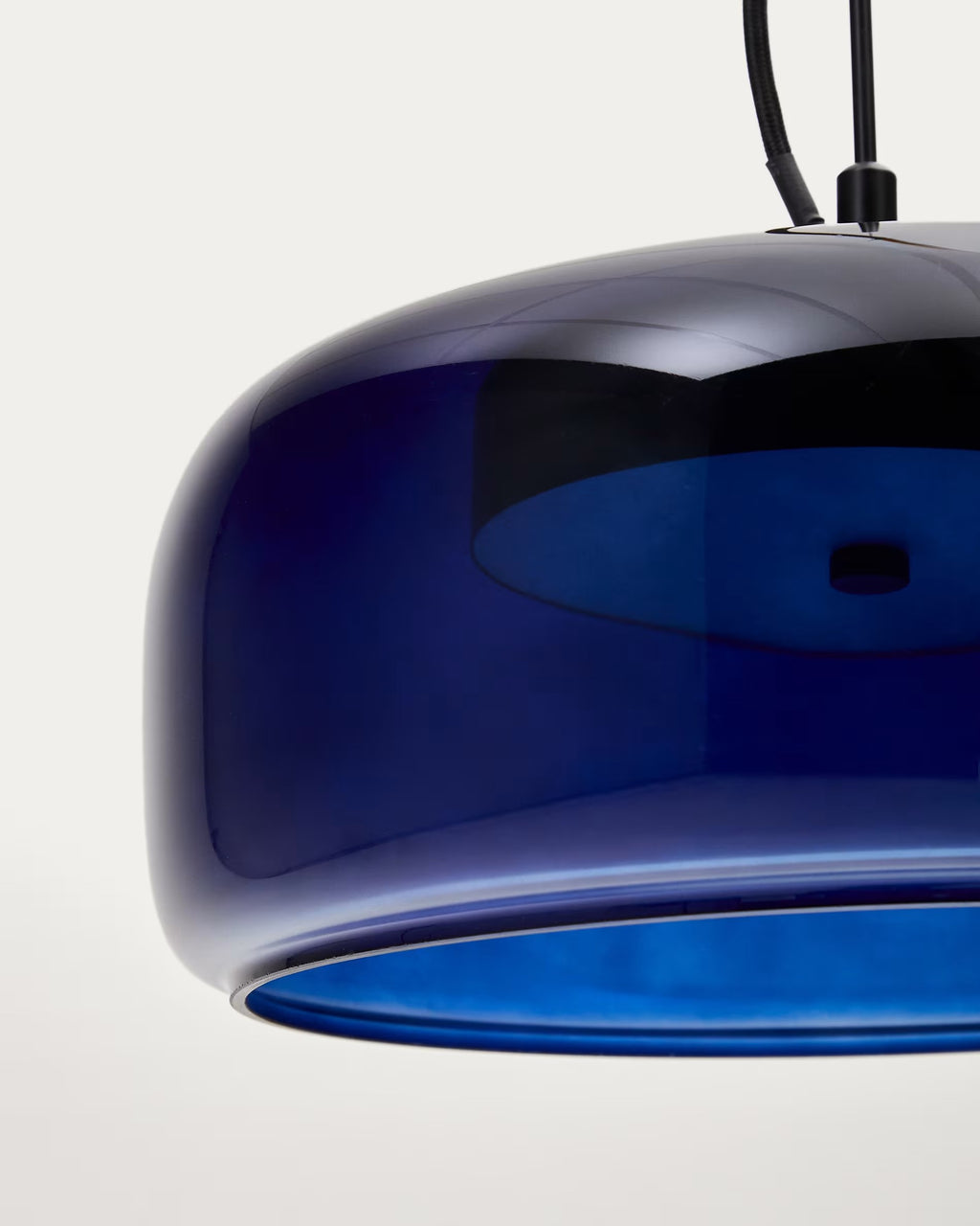 Reig Blue Glass Ceiling Lamp, Ø 38 cm