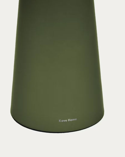 Arenys Large Outdoor Metal Table Lamp in Green