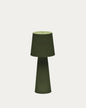 Arenys Large Outdoor Metal Table Lamp in Green