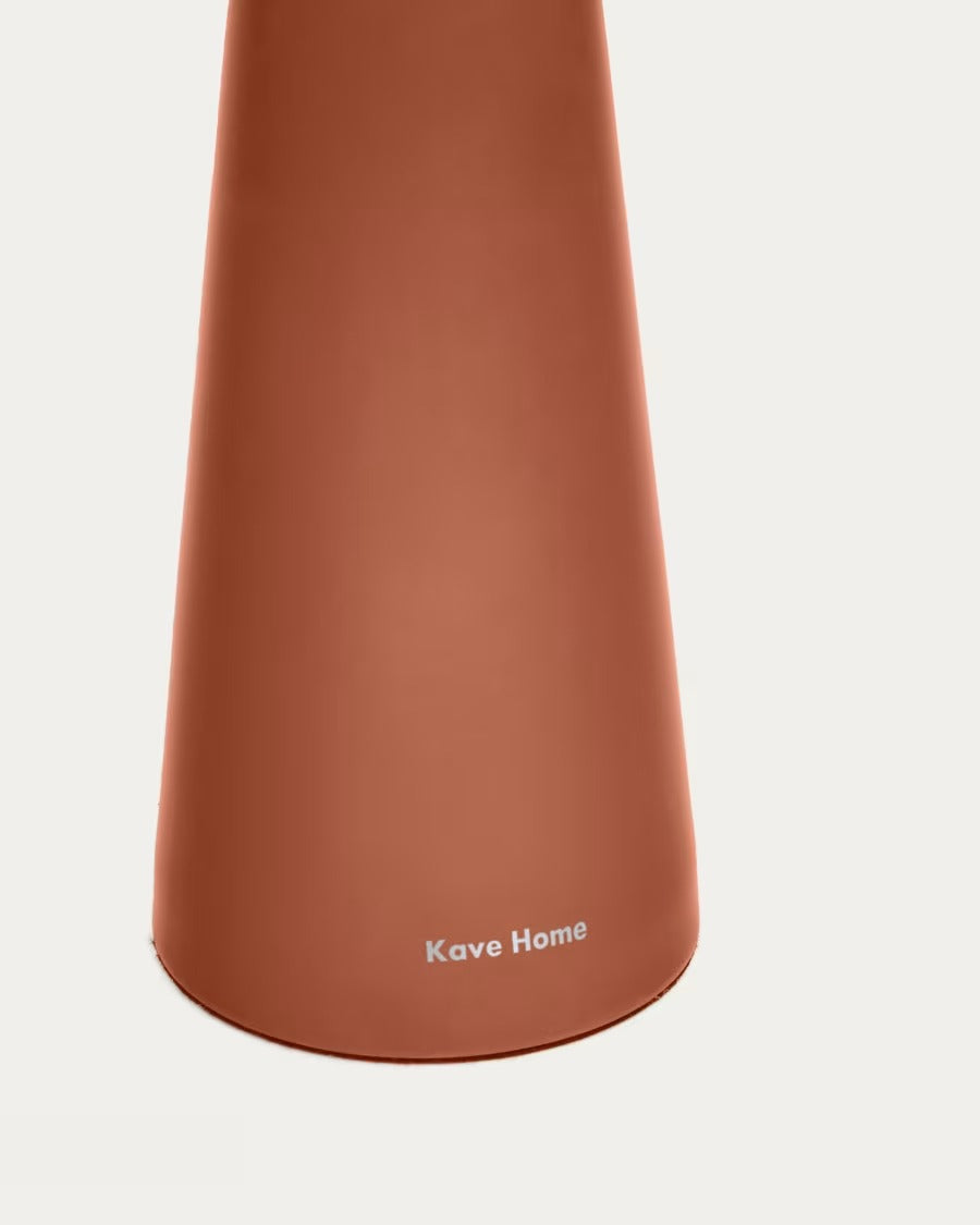 Arenys Small Outdoor Metal Table Lamp in Terracotta