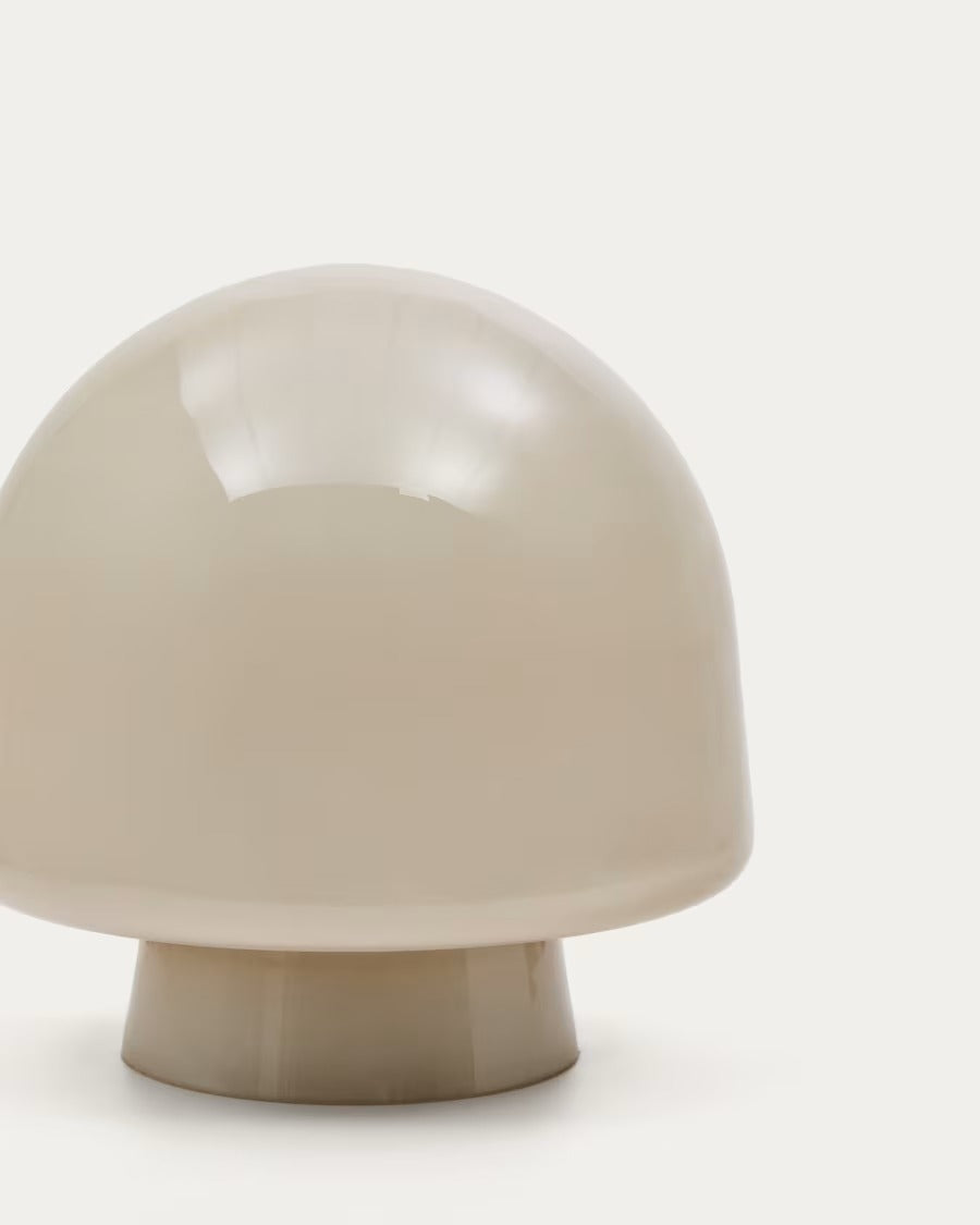 Reig Grey Glass Table Lamp