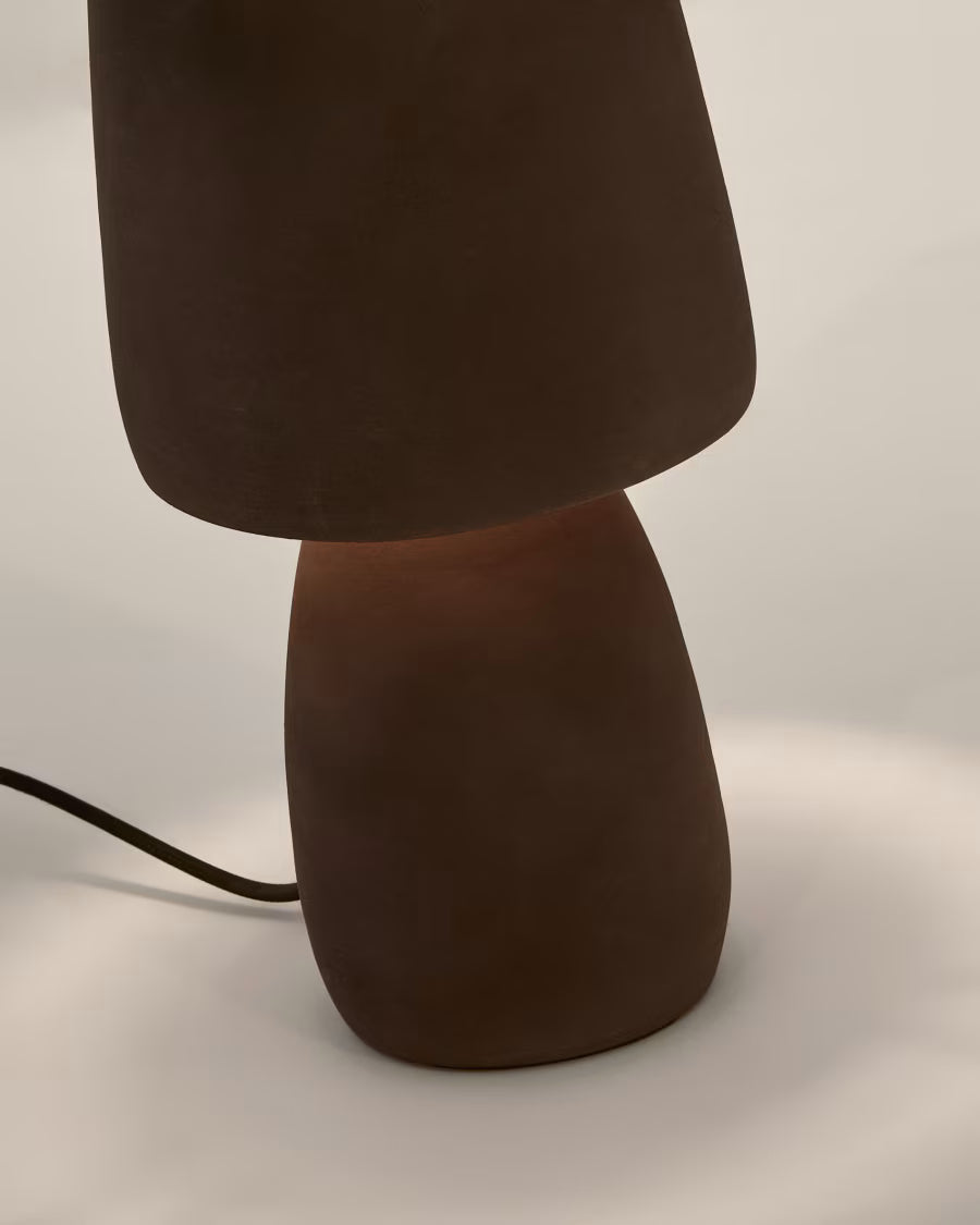 Tandy brown terracotta table lamp