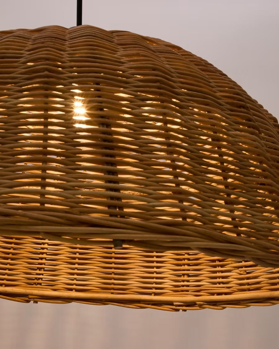 Jornets Rattan Ceiling Lamp Shade in a Natural Finish Ø 80cm