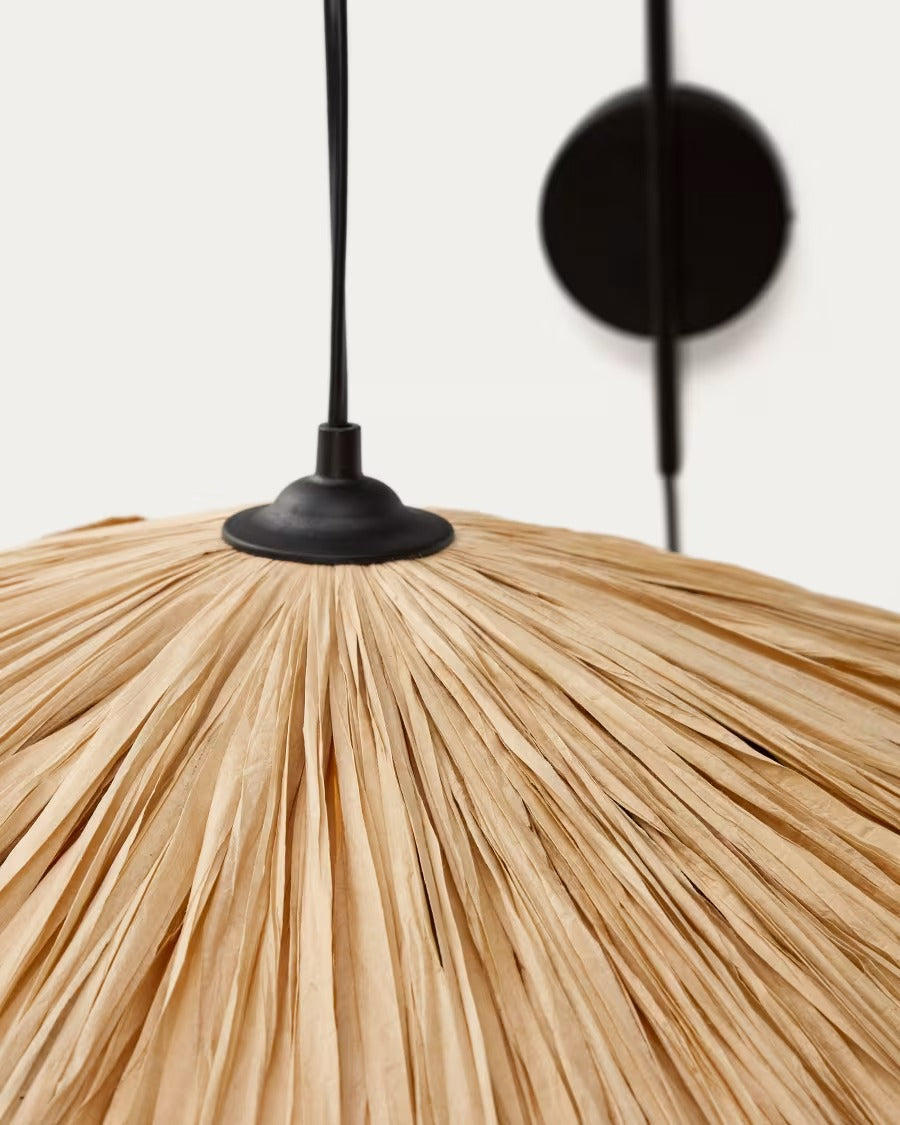 Rosella Wall Lamp in Natural Raffia