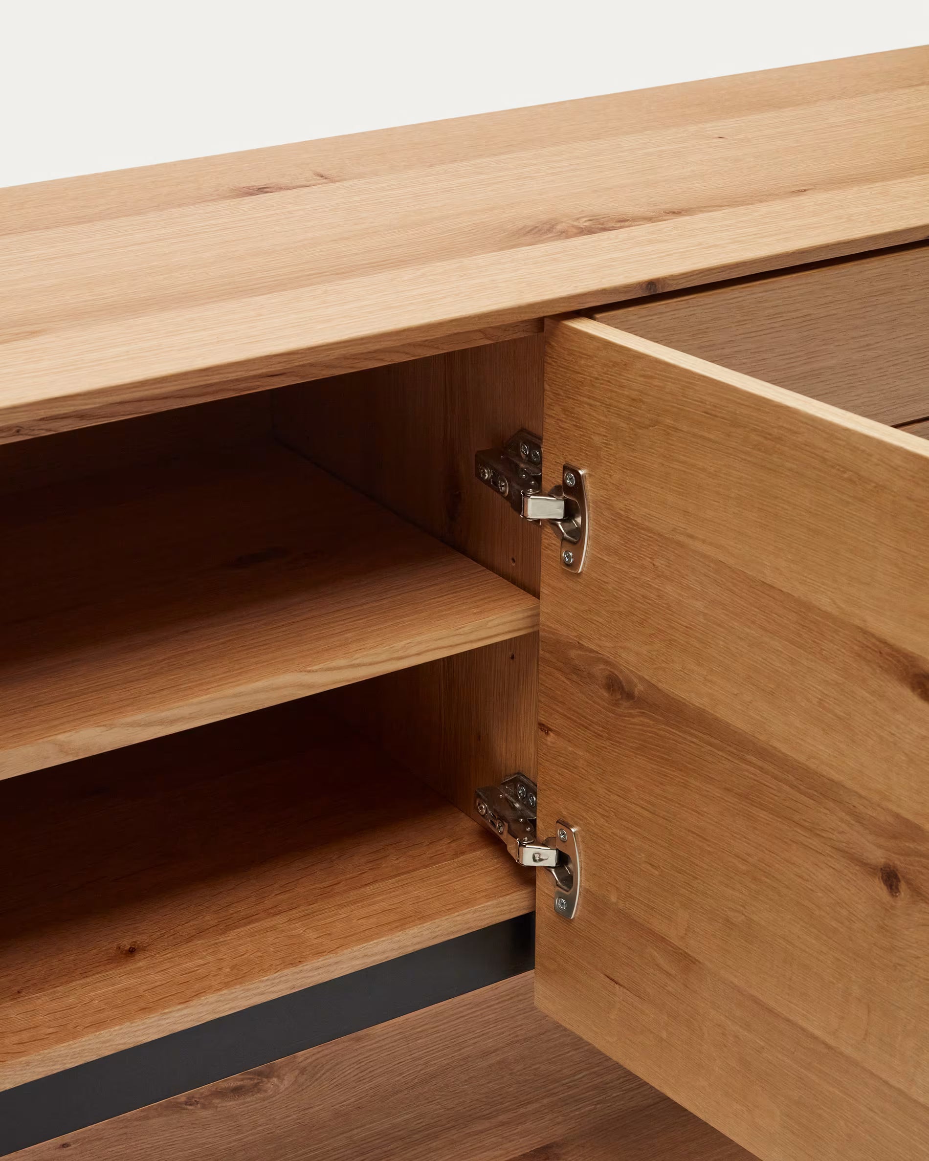 Alguema Sideboard with 4 doors in Natural Finish.