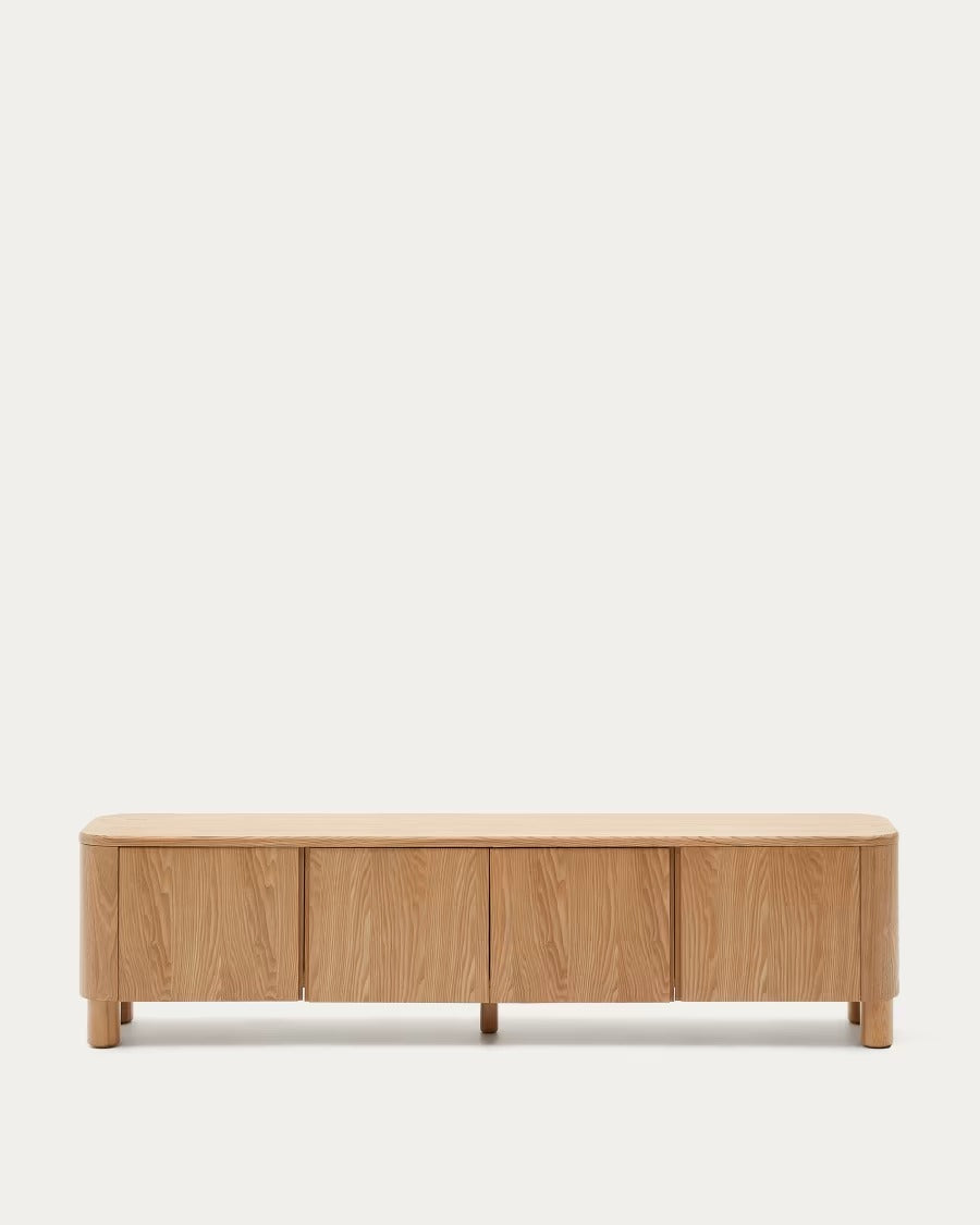 Salaya TV Stand in ash plywood FSC Mix Credit, 200 cm x 52 cm