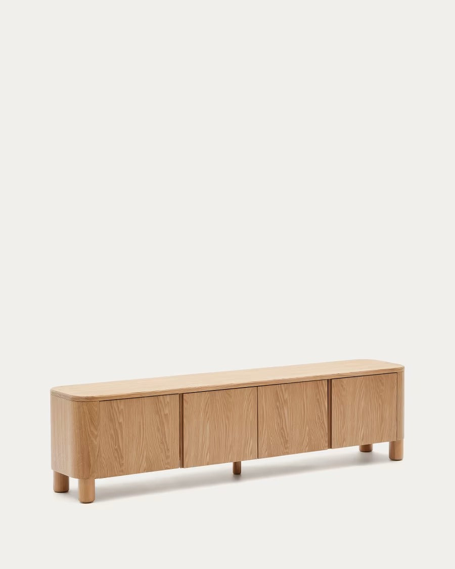 Salaya TV Stand in ash plywood FSC Mix Credit, 200 cm x 52 cm