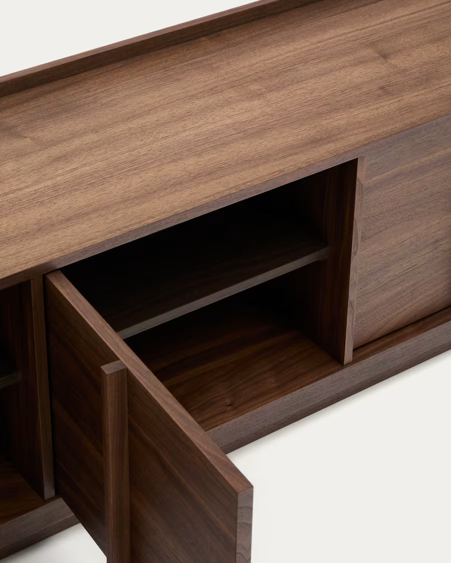 Onix TV stand with a walnut veneer in a dark finish 200 x 45 cm?