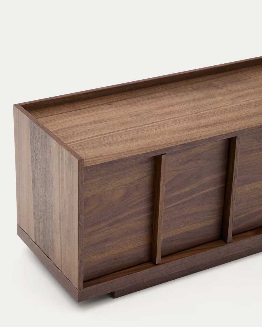 Onix TV stand with a walnut veneer in a dark finish 200 x 45 cm?