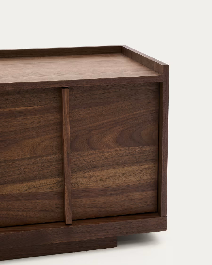 Onix TV stand with a walnut veneer in a dark finish 200 x 45 cm?