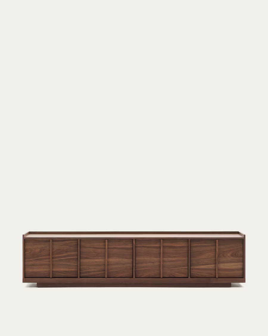 Onix TV stand with a walnut veneer in a dark finish 200 x 45 cm?
