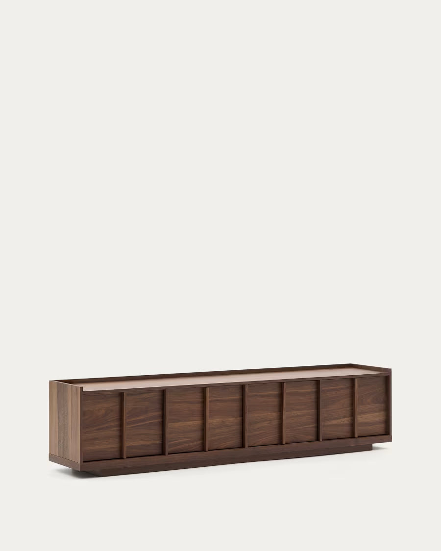 Onix TV stand with a walnut veneer in a dark finish 200 x 45 cm?