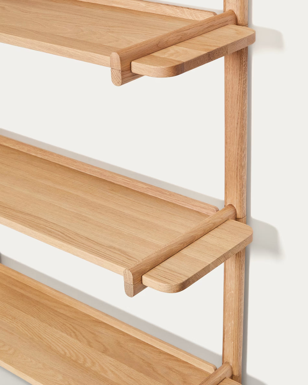 Sitra modular shelf, 3 in a natural finish, 110 cm