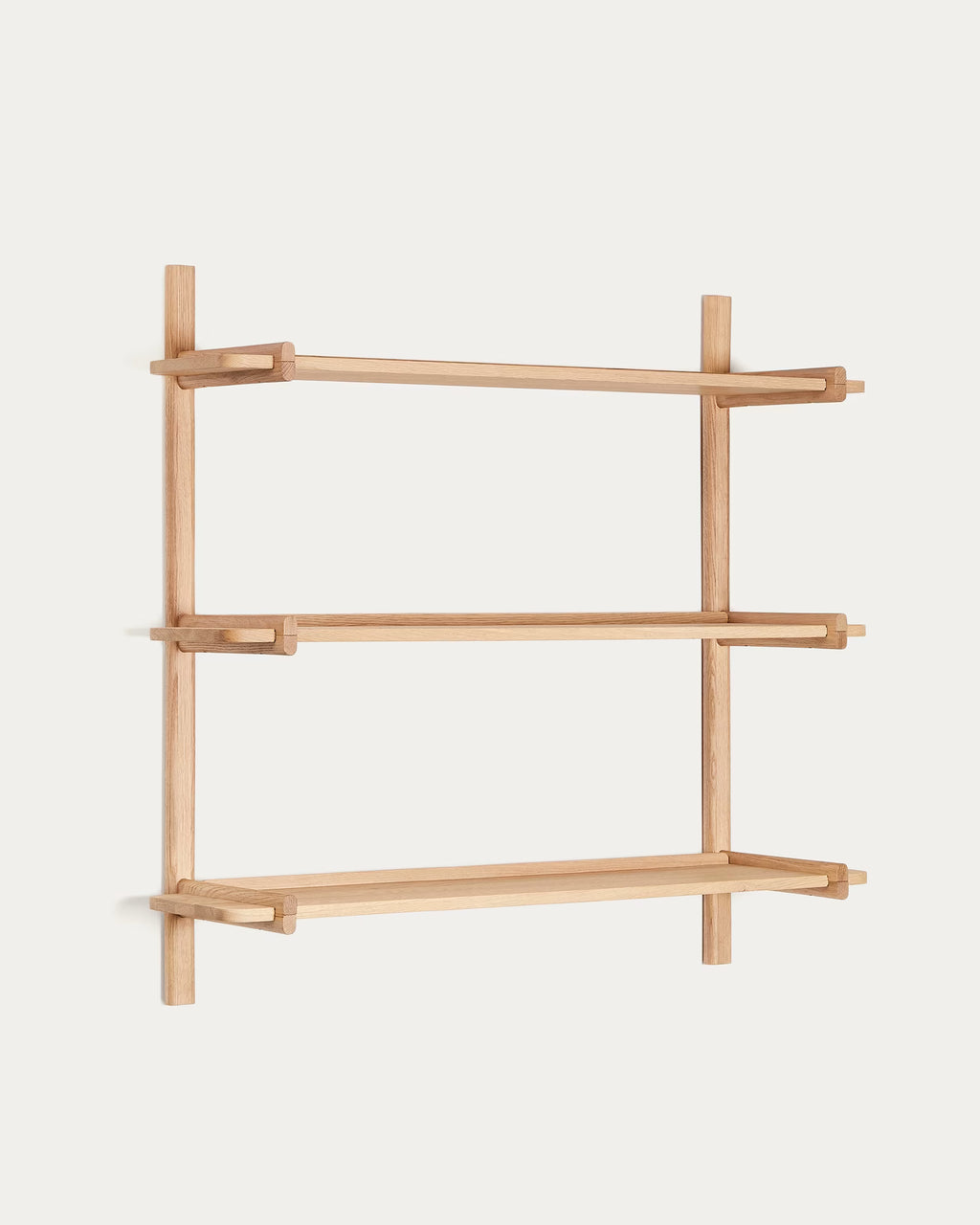 Sitra modular shelf, 3 in a natural finish, 110 cm