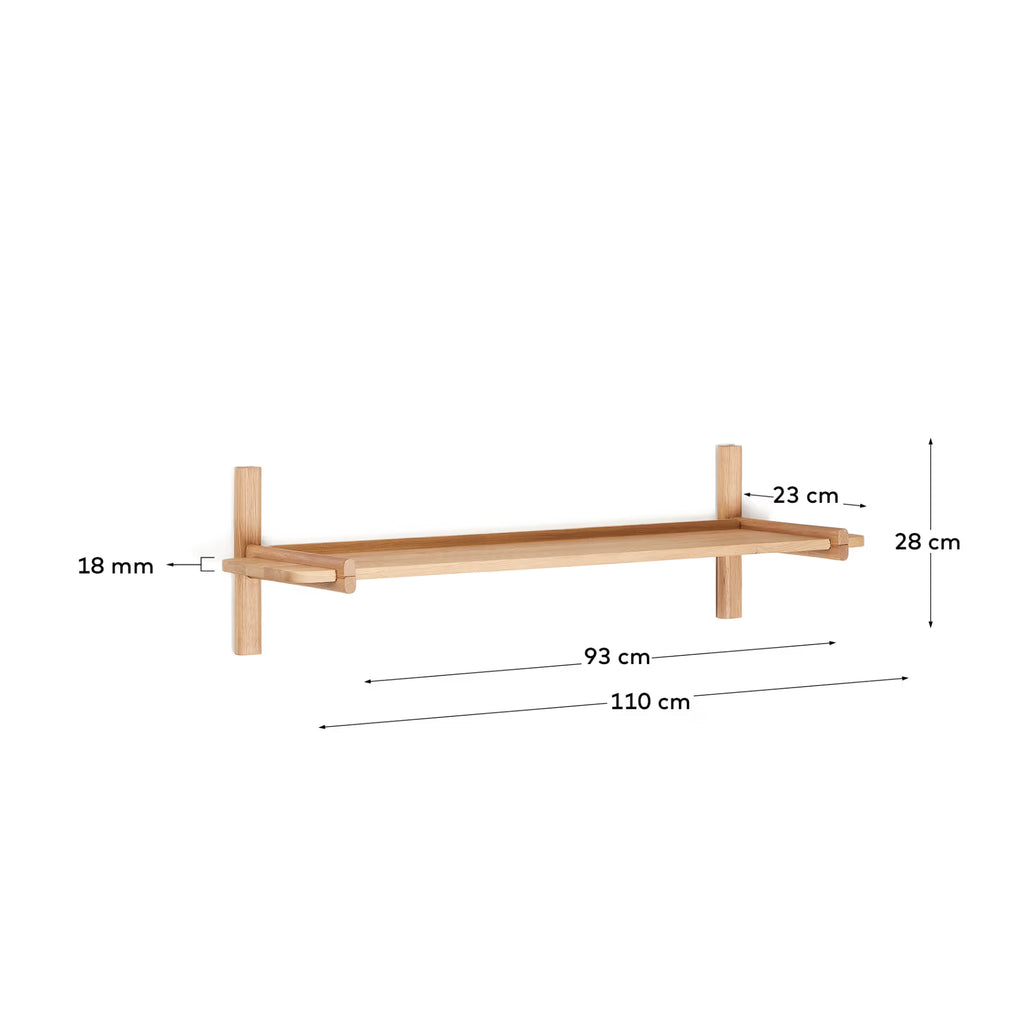 Sitra modular shelf, 1 in a natural finish, 110 cm
