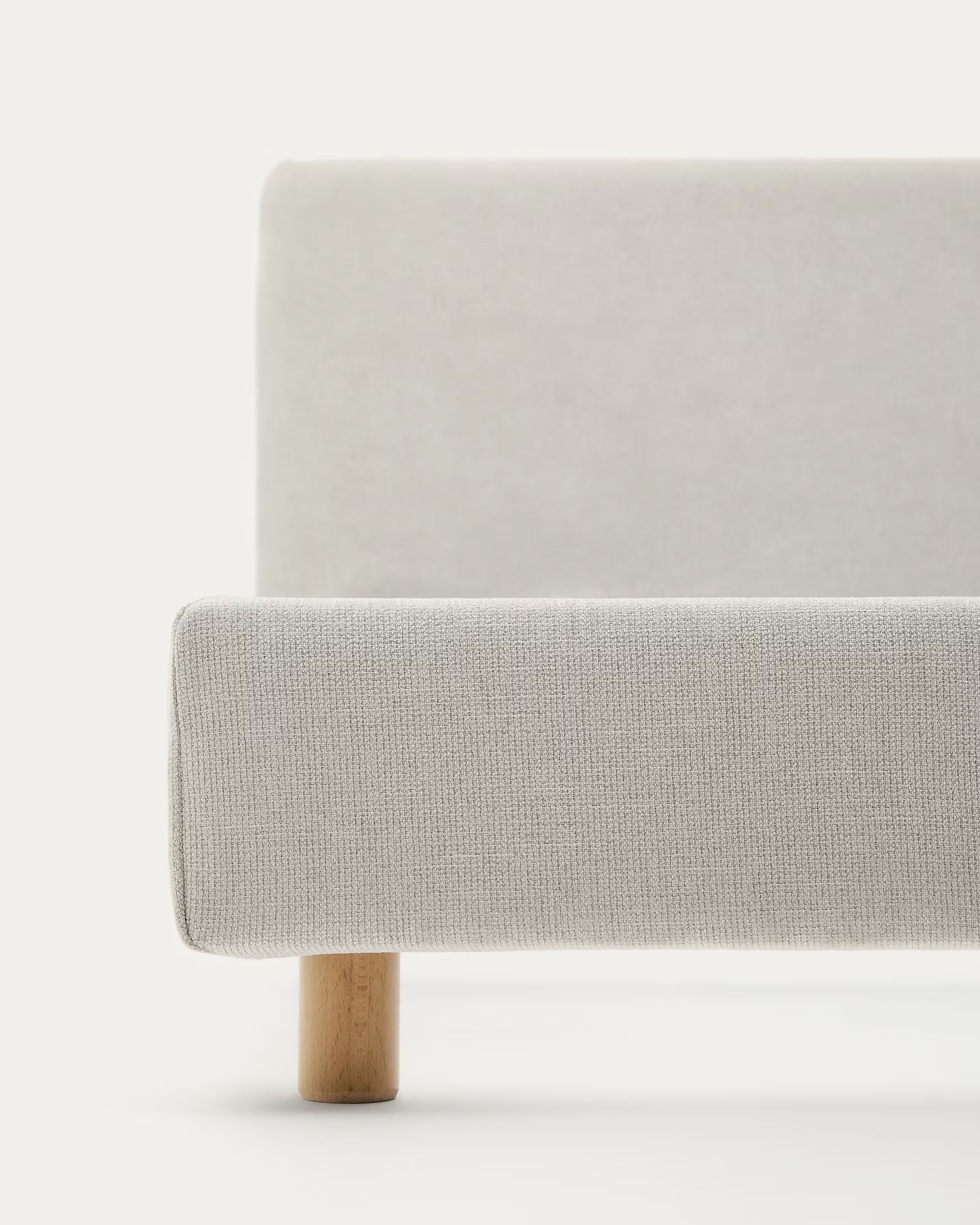 Pearl chenille Valma bed with removable cover