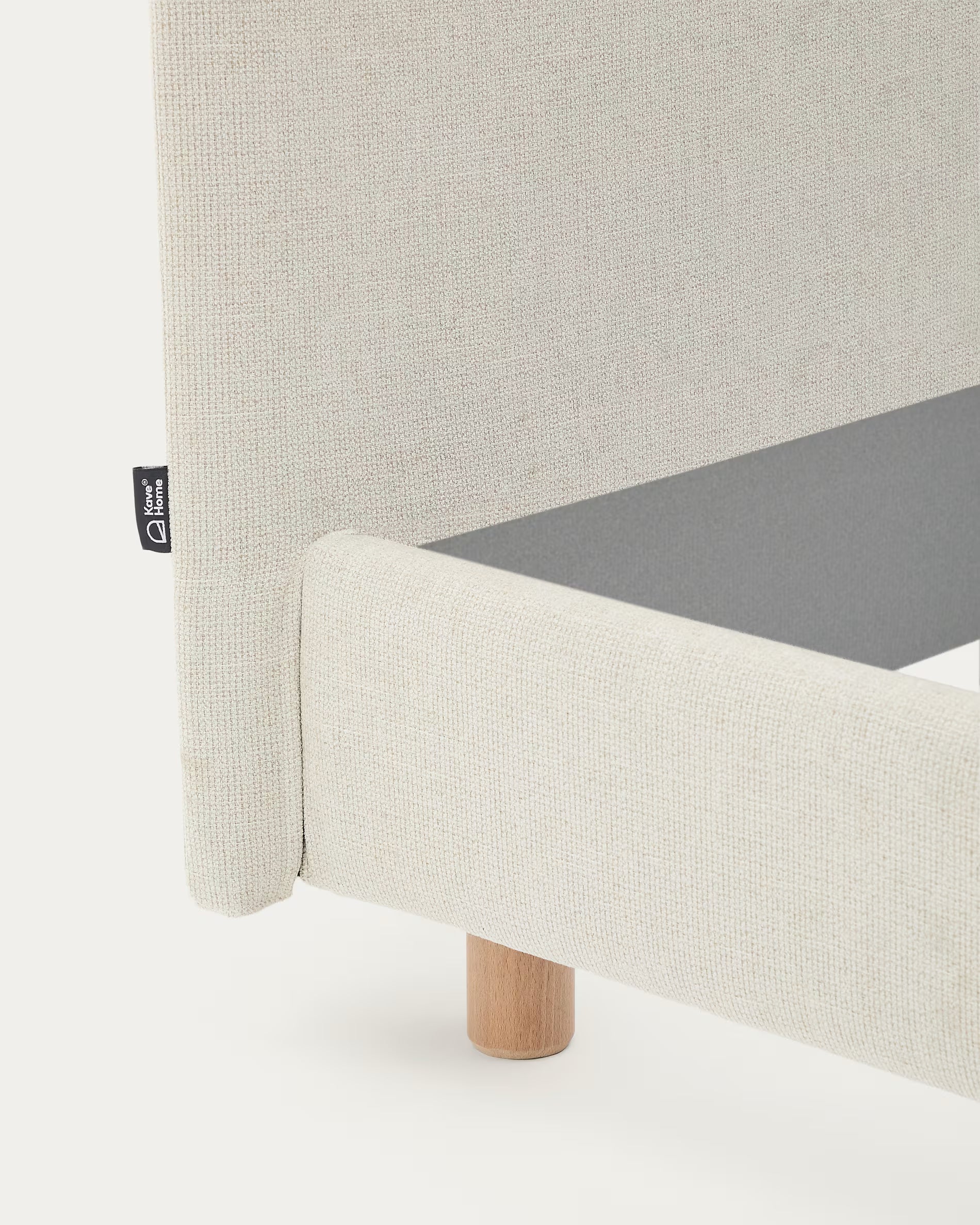 Pearl chenille Valma bed with removable cover