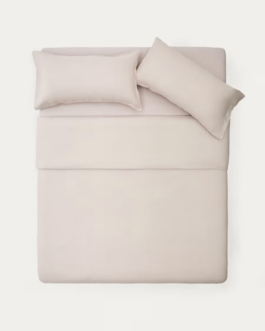 Simmel grey# cotton and linen duvet and pillow cover set# 180 cm bed