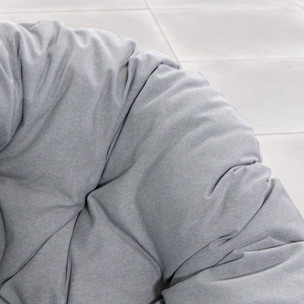 Nest Swivel Rattan Chair Shell Grey