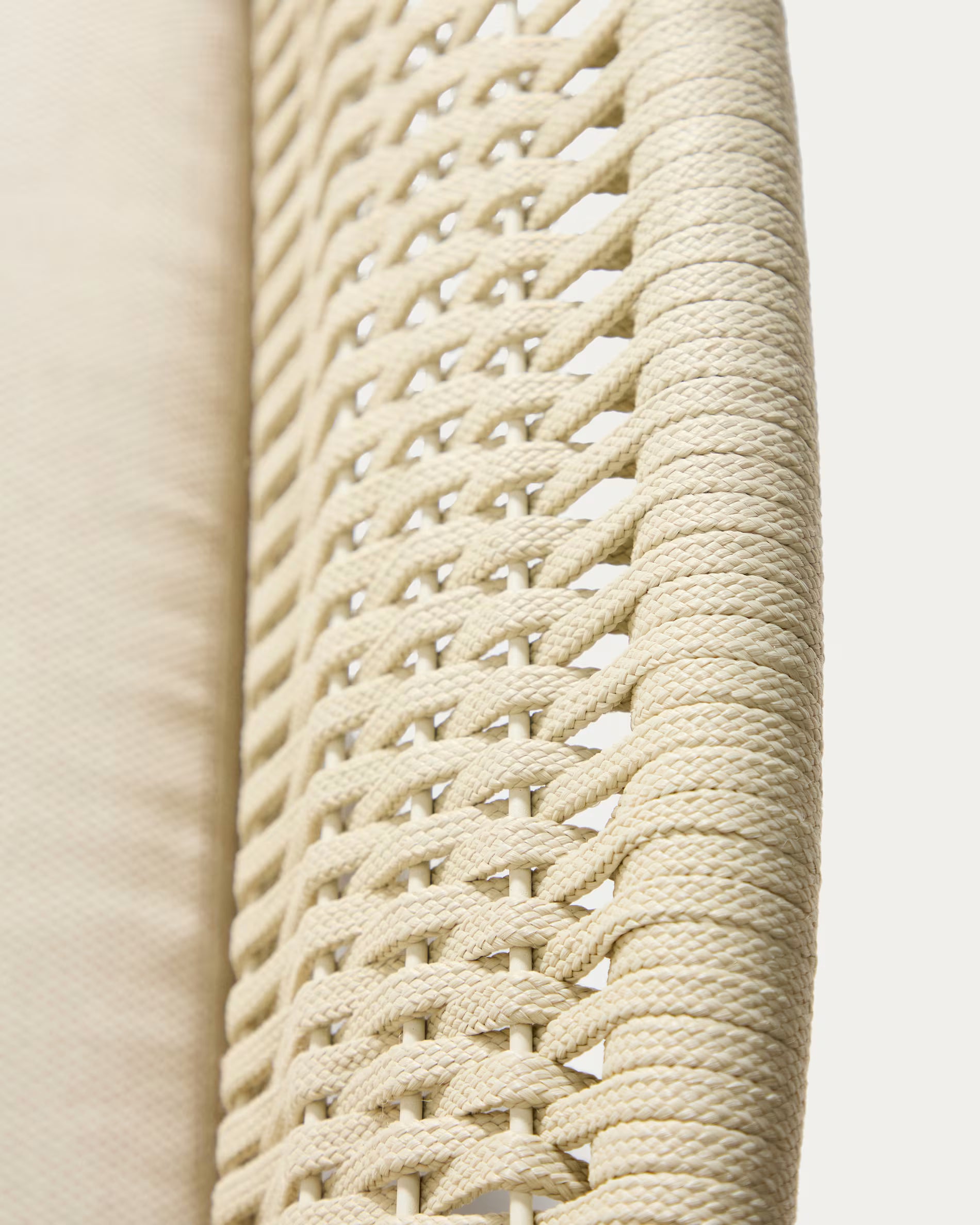 Alipa 3-seater sofa in ecru rope cord 235cm