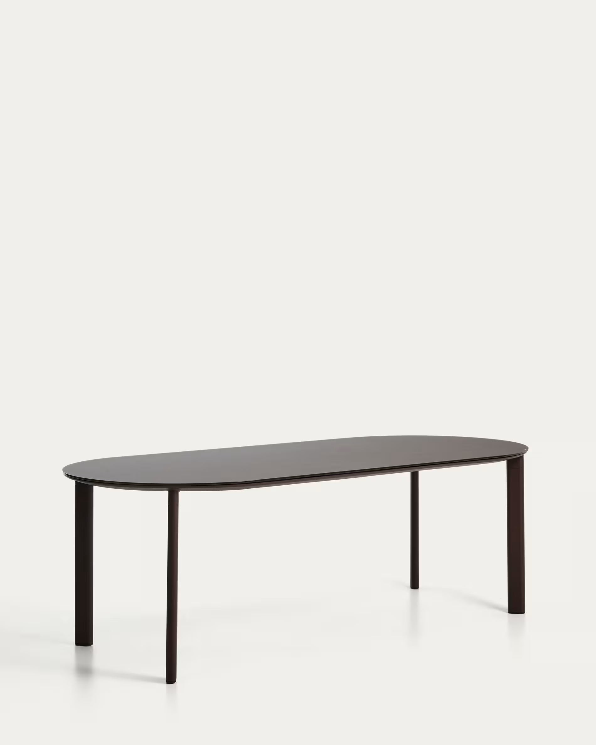 Erice oval table brown 230x100 cm