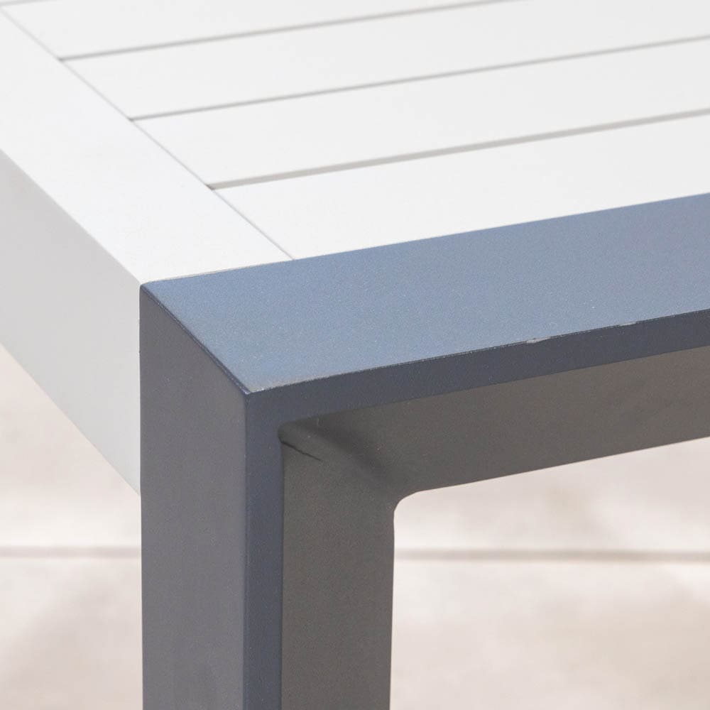 Palermo Aluminium Side Table Charcoal