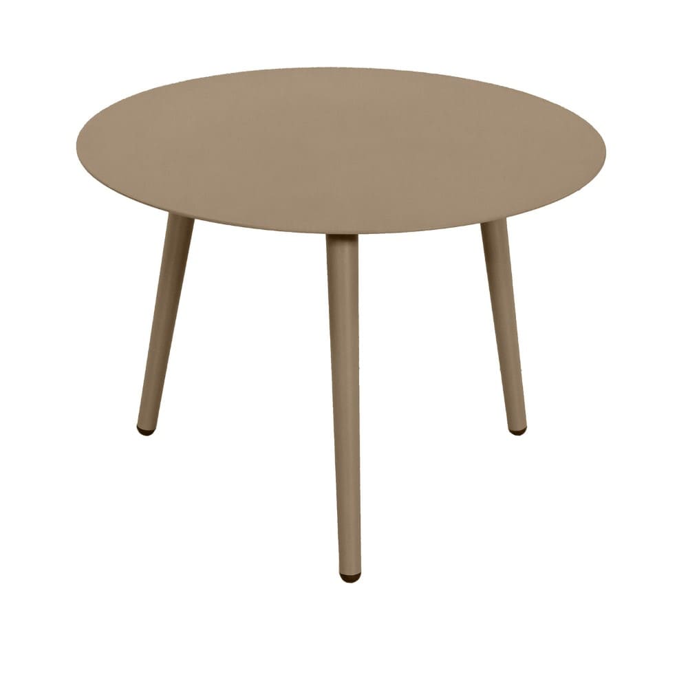 Quin 64cm Round Side table Taupe Outdoor