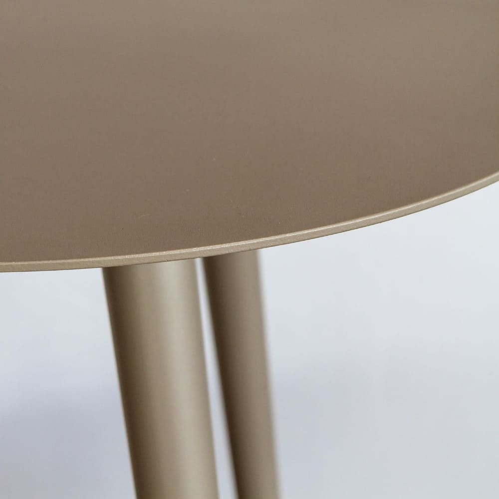 Quin 41cm Round Side table Taupe