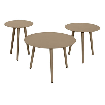 Quin 41cm Round Side table Taupe