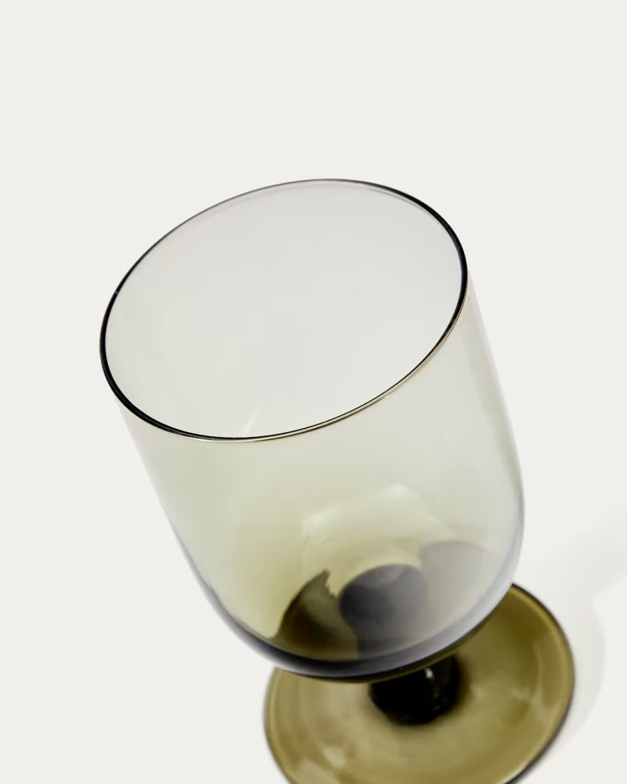 Sauky Green Wine Glass, xx cl