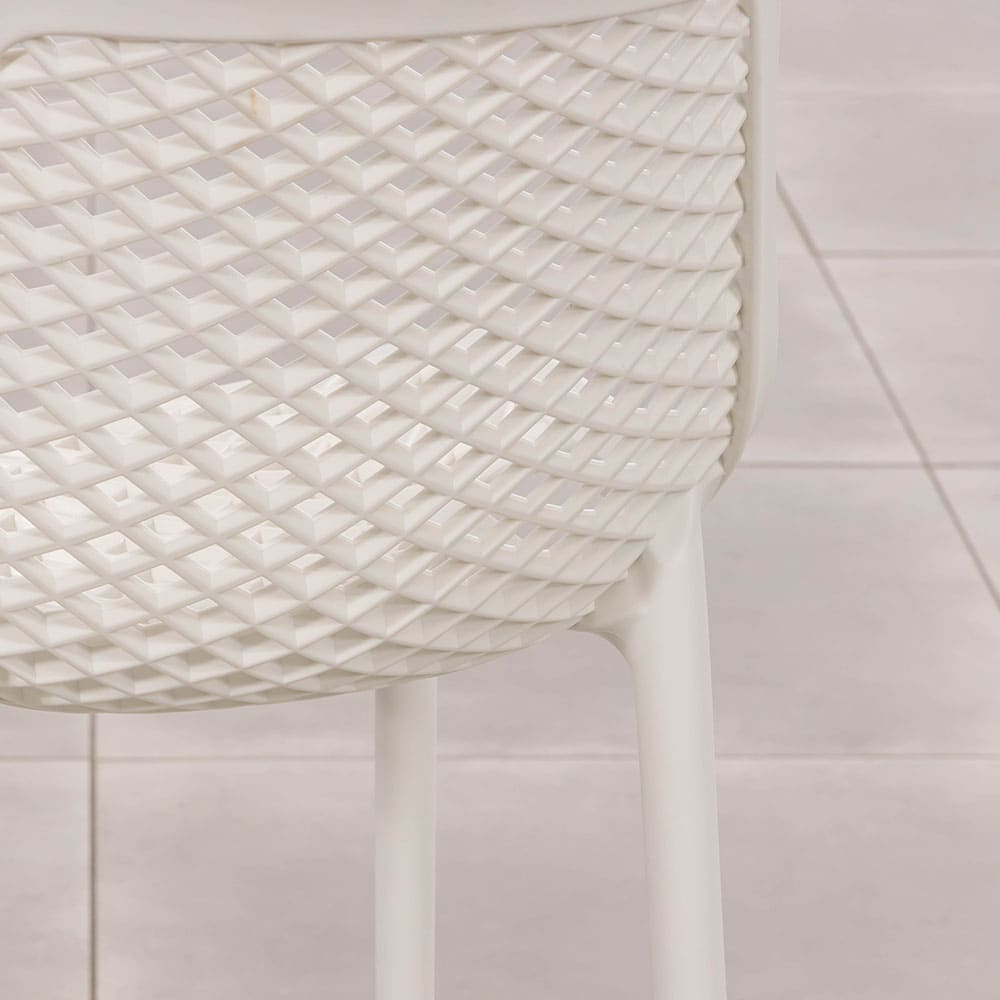 Ruby Stool in White