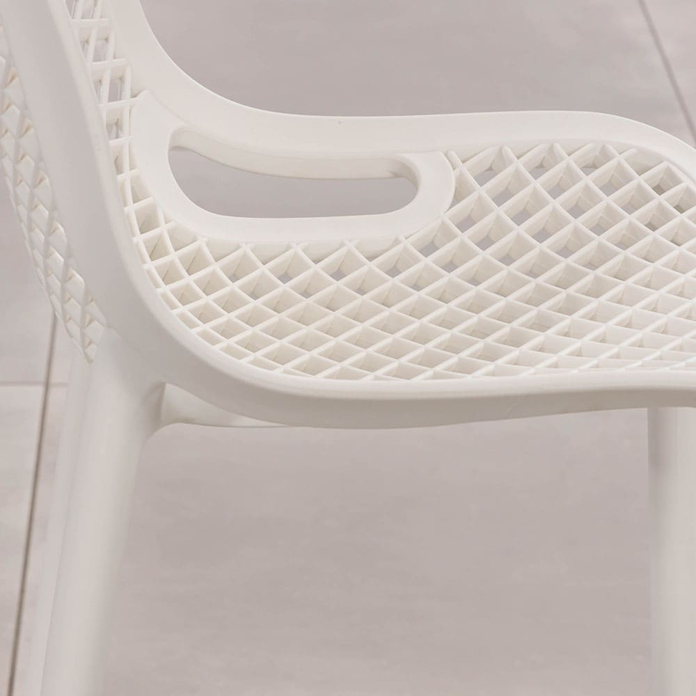 Ruby Stool in White