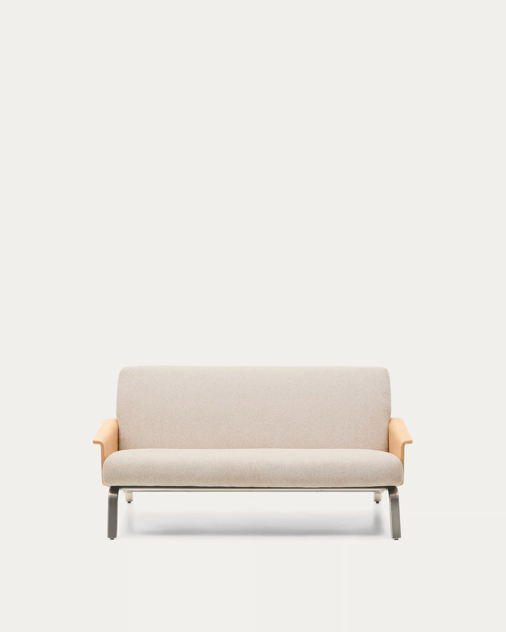 Amsen Beige 2-seater Sofa in Oak