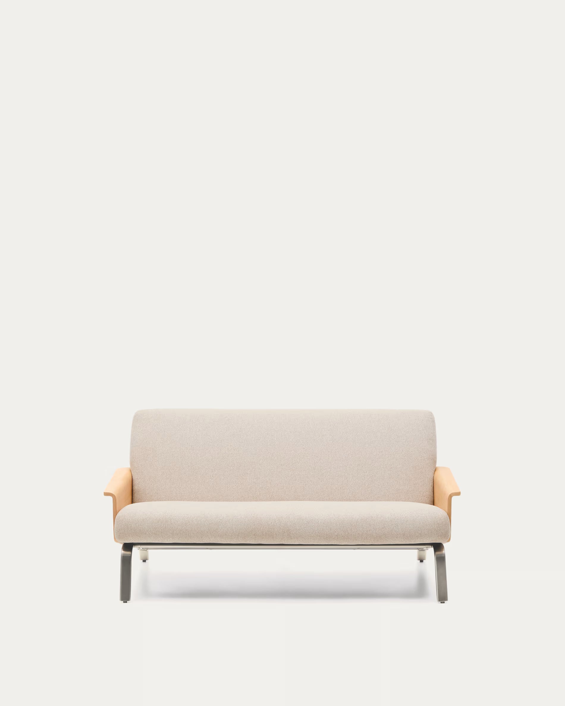 Amsen Beige 2-seater Sofa in Oak