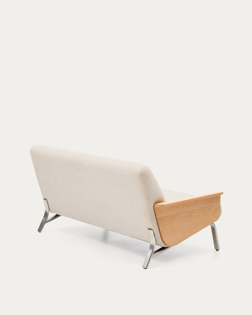 Amsen Beige 2-seater Sofa in Oak