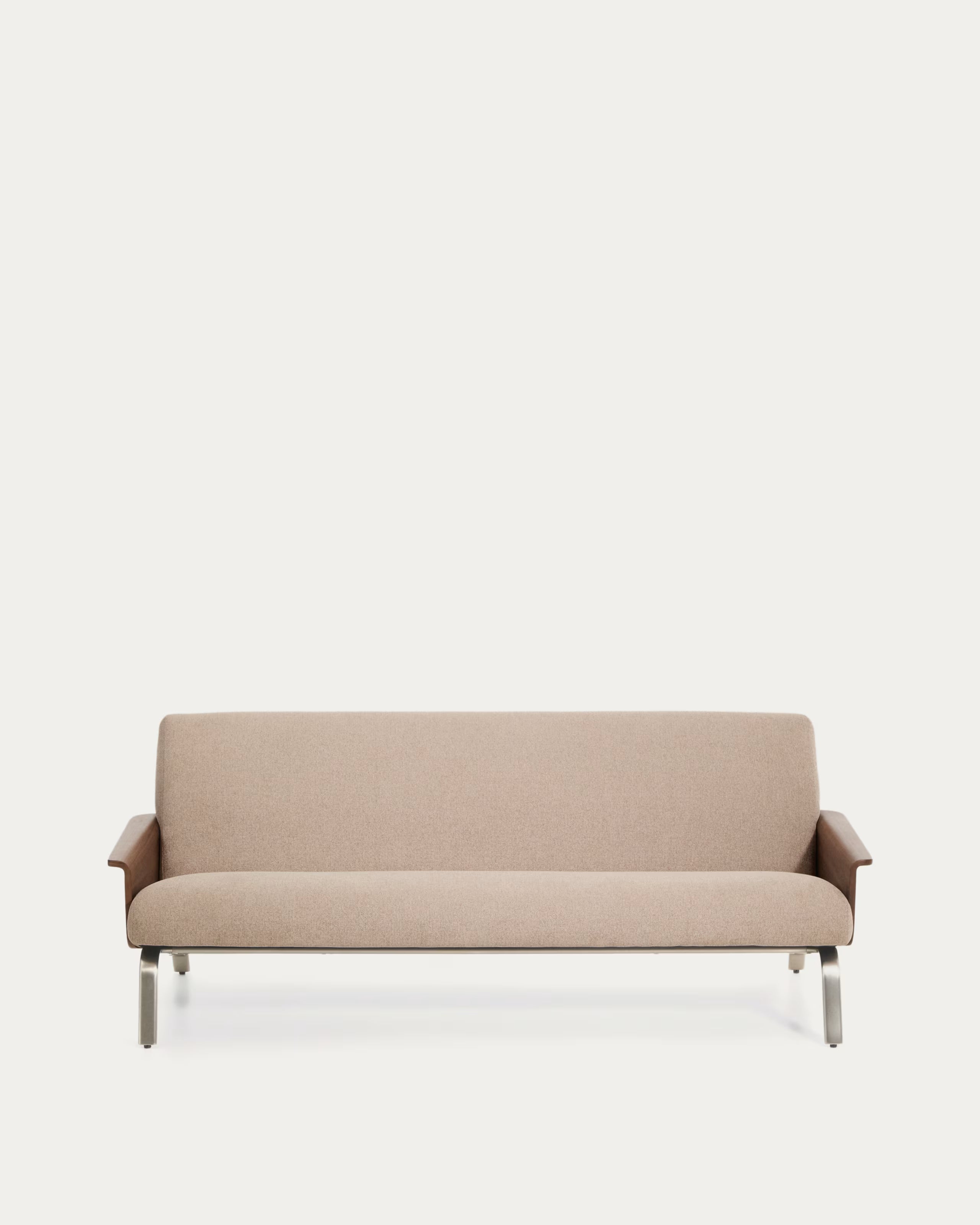 Amsen Light Brown 3-Seater Sofa.